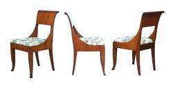 Set 6 Vintage Baker Furniture Co. Biedermeier Empire Dining Chairs 