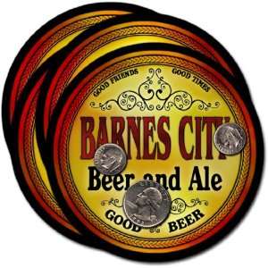  Barnes City, IA Beer & Ale Coasters   4pk 