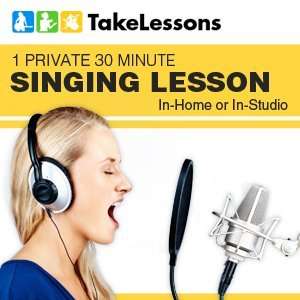  TakeLessons 1 Private 30 Minute Singing Lesson In home or 