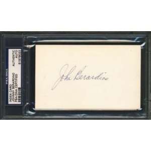  Johnny Berardino Hand Signed Index Card~psa Dna Slabbed 