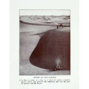  1927 Halftone Print Dunes Desert Sahara Africa Berber 
