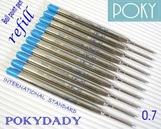 20 ball point pen REFILLS PARKER Style international standard BLUE 