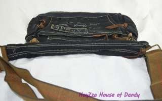 Vintage Style Casual Daily Shoulder Messenger Bag Black  