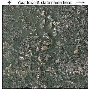  Aerial Photography Map of Woodstock, Georgia 2010 GA 