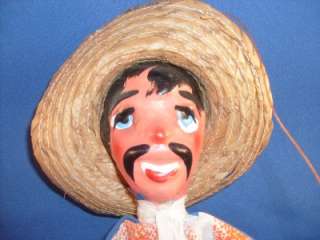 Vintage Mexican Bandido Marionette  