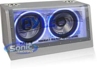 Pyle PLBWS210 Dual 10 1000W Bandpass Subwoofer/Sub Enclosure Box Bass 