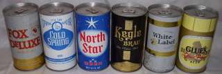 North Star~Fox Deluxe~White Label~Gluek~Cold Spring Brewing Co.~6 Beer 