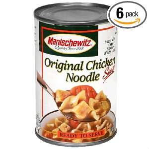 Manishevitz Soup Original Chicken Noodle, 15 Ounce Can (Pack of 6 