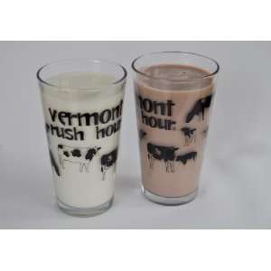  Rush Hour in Vermont Pint Glasses/ Set of Four Kitchen 