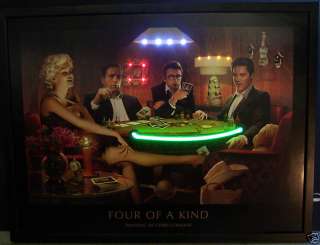 Elvis Monroe Dean Bogart Poker Neon Led Poster Sign Bar  