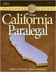 The California Paralegal, (1418012947), William P. Statsky, Textbooks 