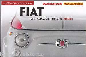 Fiat New Book Vol 1 60HP Tipo 500 510 1100 850 Dino 124  