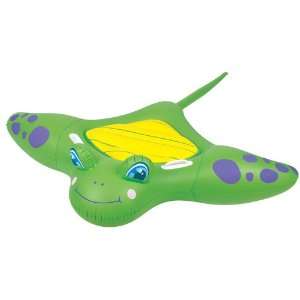   Large Inflatable Manta Ray Ride On Pool Toy   Green