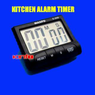 Kitchen Digital Alarm Count up/down Timer Big LCD  