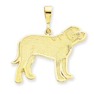  14k Gold Mastiff Pendant Jewelry