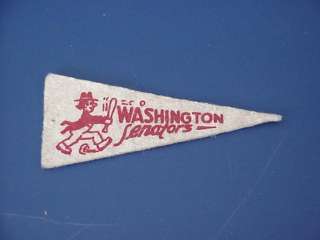 Vintage Washington Senators Baseball Felt Mini Pennant  