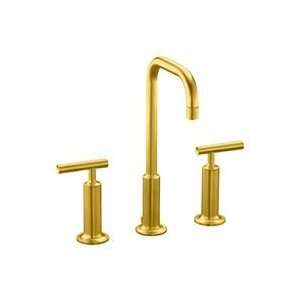 Kohler K 14408 4 BGD Purist Widespread Lavatory Faucet Brushed Gold 