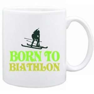  New  Born To Biathlon  Mug Sports
