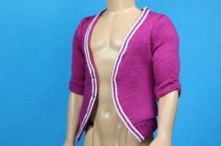 Barbie Dark Violet Cardigan Sweater for Ken Steven  