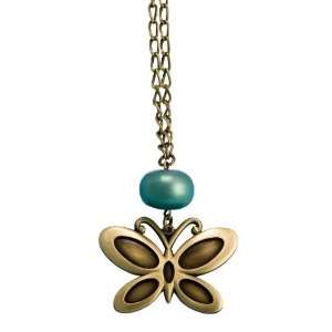  BICO AUSTRALIA JEWELRY (L45)   Butterfly Necklace, Antique 