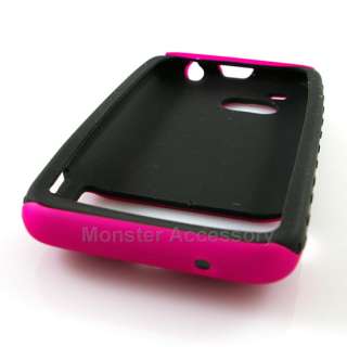 Pink Dual Flex Hard Case Cover For HTC Thunderbolt 4G  