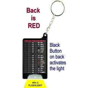  Atlanta Falcons 2012 NFL Schedule Flashlight Key Chain 