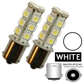 Brand new 2x PY21W BAU15s 581 Bright 18SMD LEDs Indicator/Repeater 