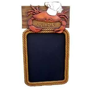  Nautical theme Restaurant and Kitchen Crab Menu board 