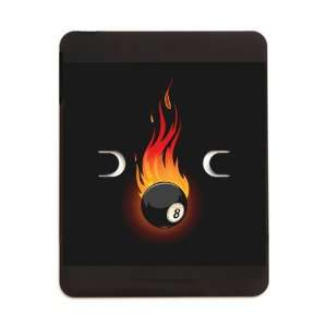   iPad 5 in 1 Case Matte Black Flaming 8 Ball for Pool 