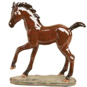   Big Sky Carvers Big Country Stonecast Sculpture, Playtime Foal Home