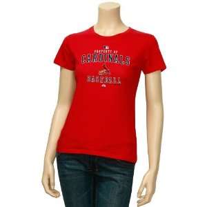   St Louis Cardinals Ladies Red Property Of T shirt