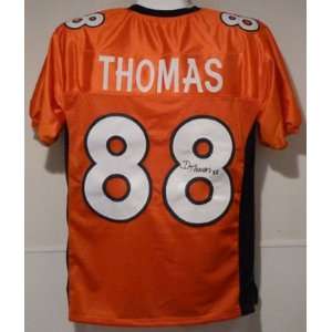  Demaryius Thomas Autographed Denver Broncos Orange Jersey 