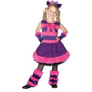 Lets Party By Leg Avenue Cheshire Cat Child Costume / Black/Purple 