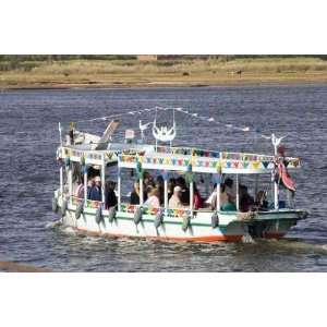  The Tourist Boat Floats across Nile   Peel and Stick Wall 