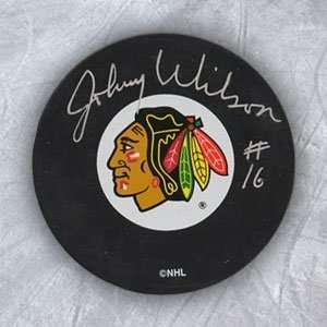  JOHNNY WILSON Chicago Blackhawks SIGNED Hockey Puck 