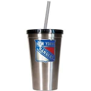  Sports NHL RANGERS 16oz Stainless Steel Insulated Tumbler 