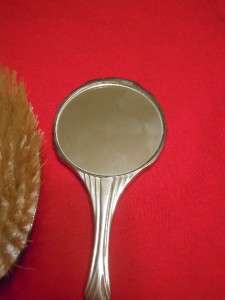 Vintage Antique Hand Held Mirror and Brush Comb Ladies Vanity 