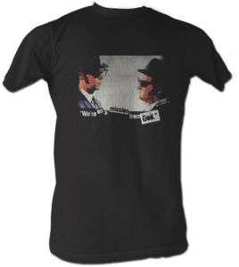 THE BLUES BROTHERS MISSION MENS TEE SHIRT S 2XL  