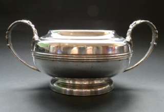   Sheffield Plate Two Handled Georgian Silver Sugar Bowl c1830  