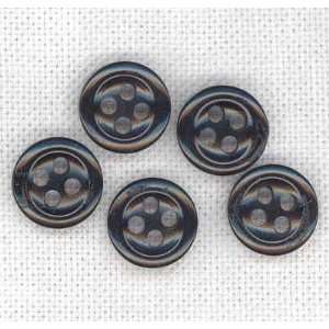  3/8 plastic shirt button Black By The Each Arts, Crafts 