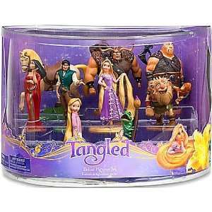  Disney Tangled Deluxe Rapunzel 9Piece Figurine Set 