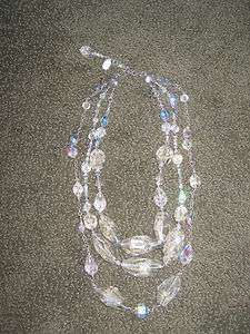 TRES JOLIE  Crystal Quartz Sterling Silver .925 Necklace RARE 