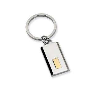   Stainless Steel 24k Gold plating Key Chain Finejewelers Jewelry