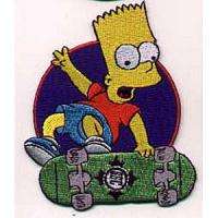 Simpsons Bart Simpson Riding a Skateboard Patch  