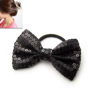 T2 Korean Style Chic Black Ribbon Hair Tie Band  