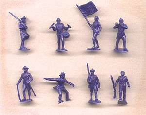 MARX Revolutionary War Patriots, 8 diff, 30mm, 16 figures  