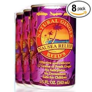 Reeds Nautral Ginger Nausea Relief, 5.5 Ounce (Pack of 8)  