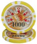 500 Claysmith Case Ben Franklin Poker Chip Set  