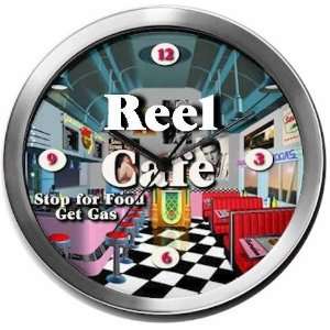  REEL 14 Inch Cafe Metal Clock Quartz Movement Kitchen 