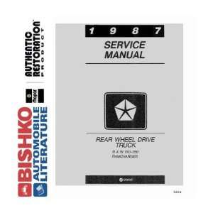    1987 DODGE PICKUP TRUCK & RAMCHARGER Service Manual CD Automotive